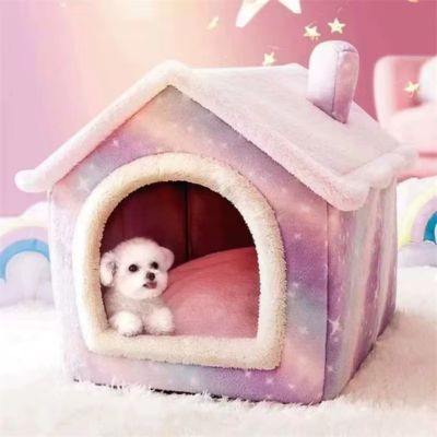 niche-chien-interieur-rose-hiver