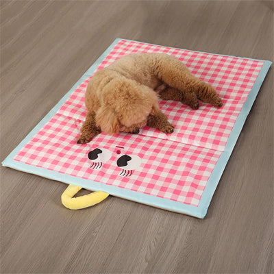 Tapis-rafraîchissant-Chien-rose-confort