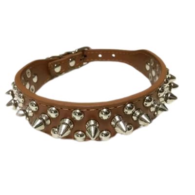 collier-cuir-chien-brun