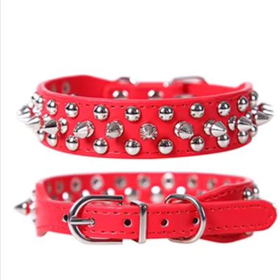 collier-cuir-chien-rouge
